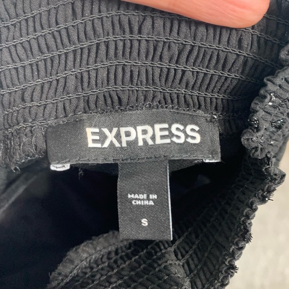 Express Metallic Dot Tiered Ruffle Dress - Picture 10 of 10